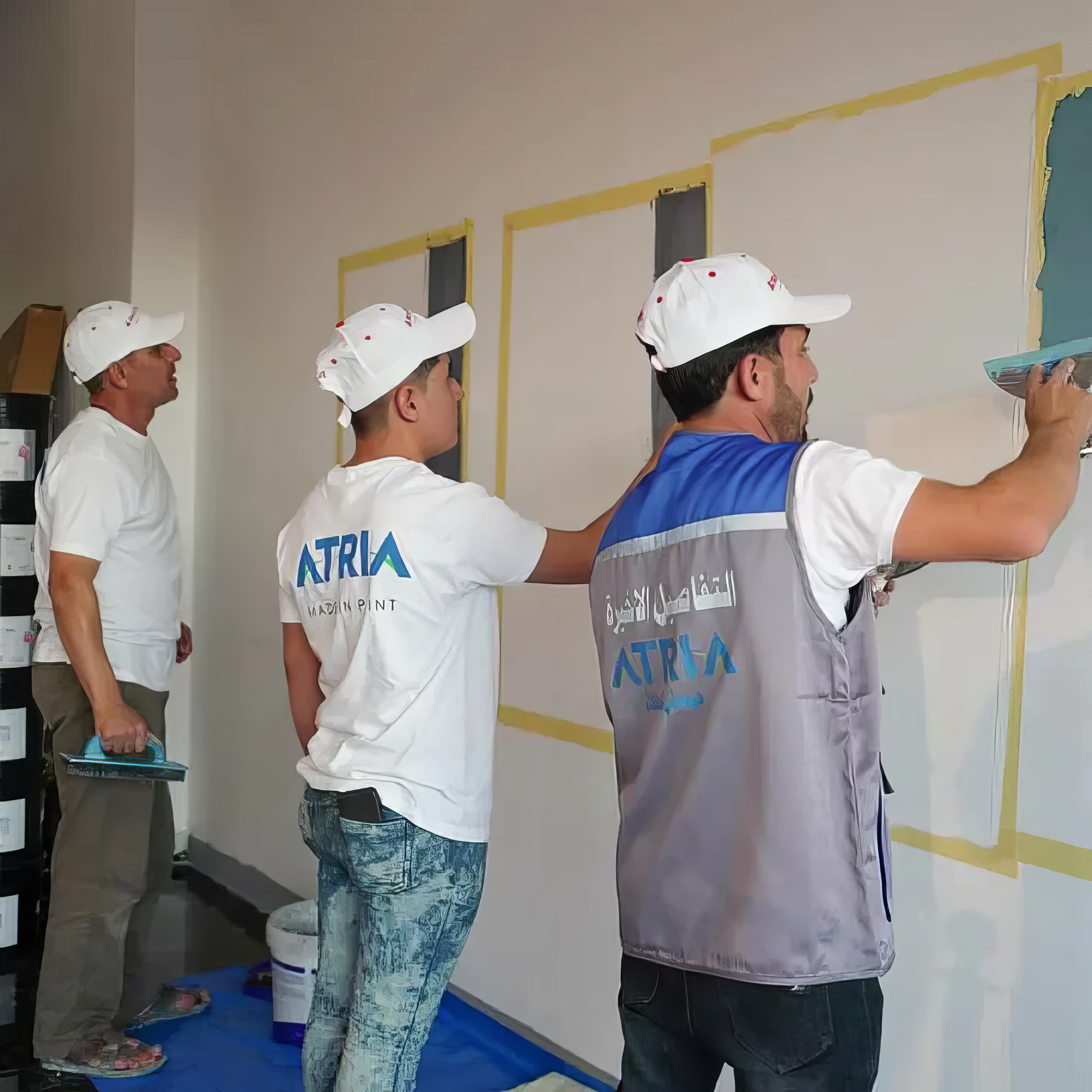 Italian craftsmanship detail at Colorificio Atria