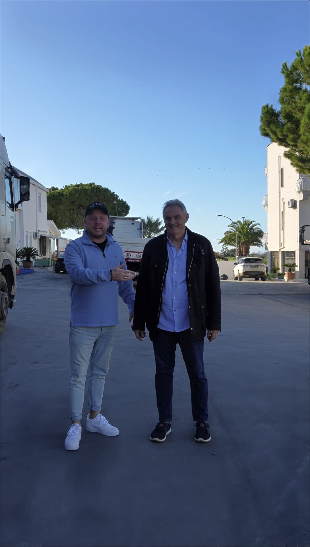 Tom with Enzo Atria (Owner, Colorificio Atria)