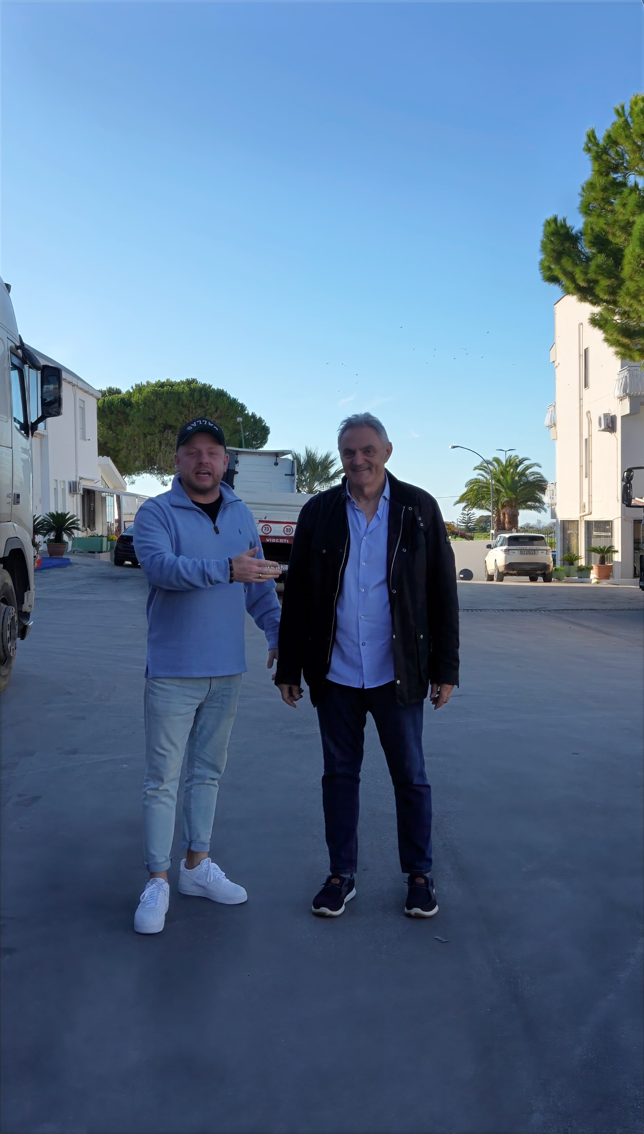 Tom with Enzo Atria (Owner, Colorificio Atria)