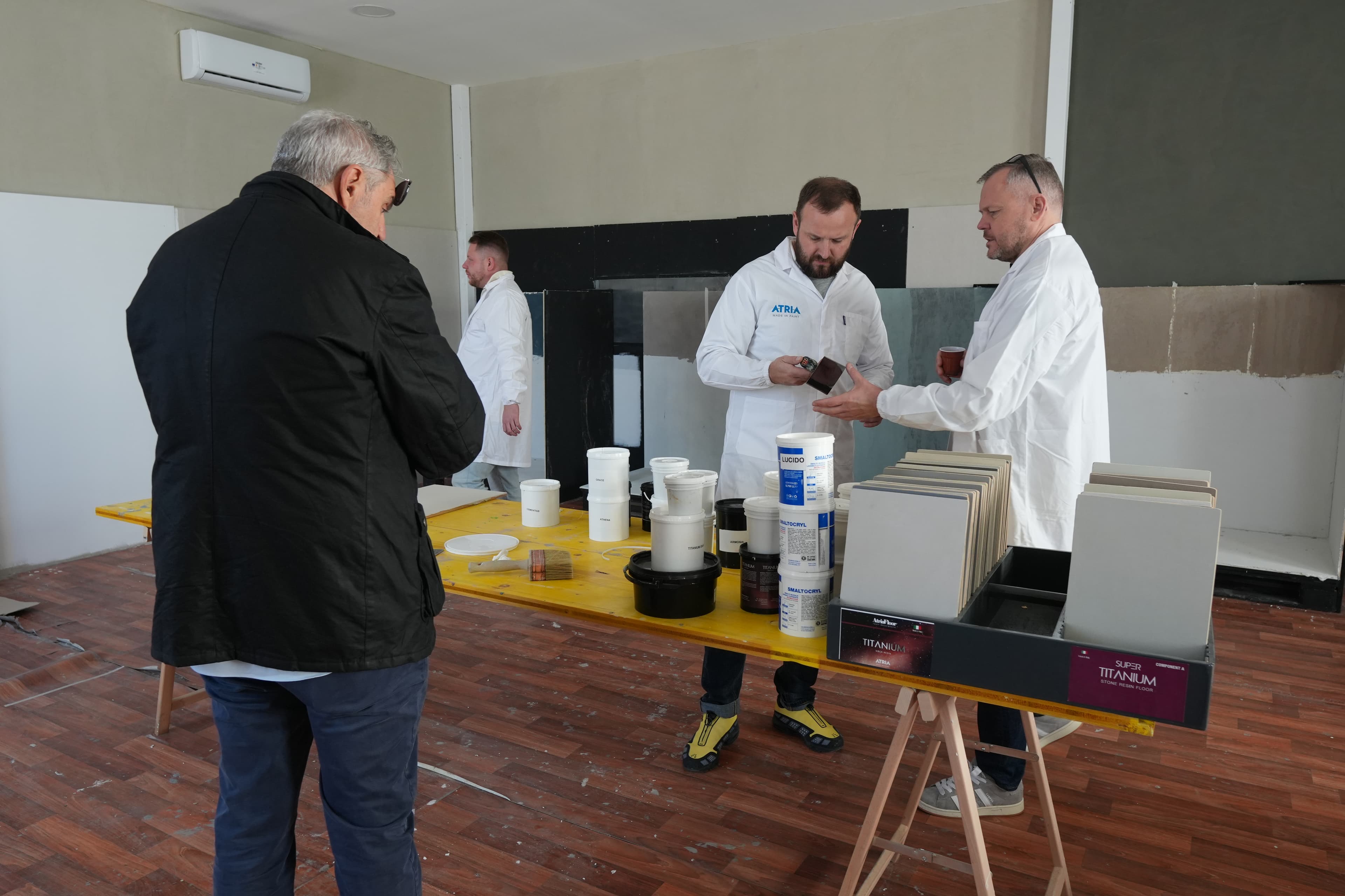 Training session with Enzo Atria at the factory