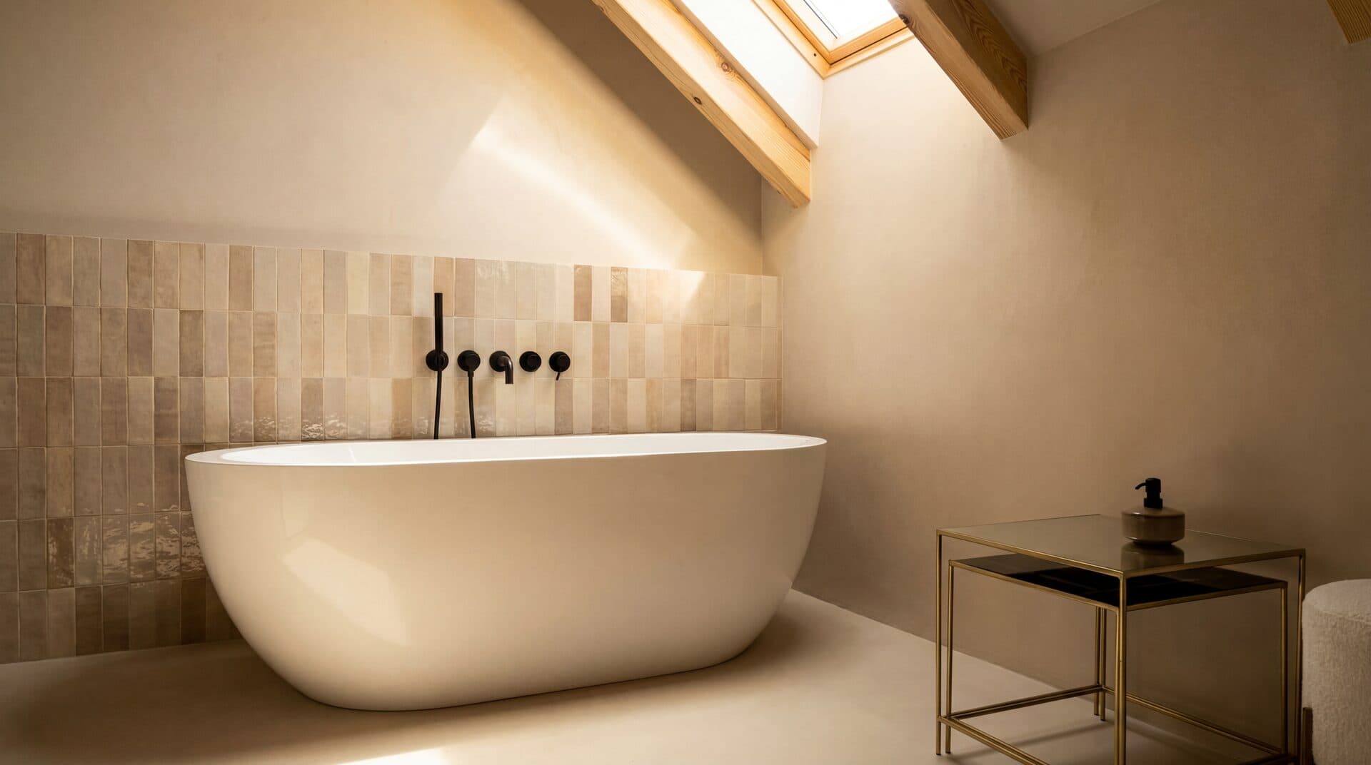 Window Tub — Minimal tub with natural light