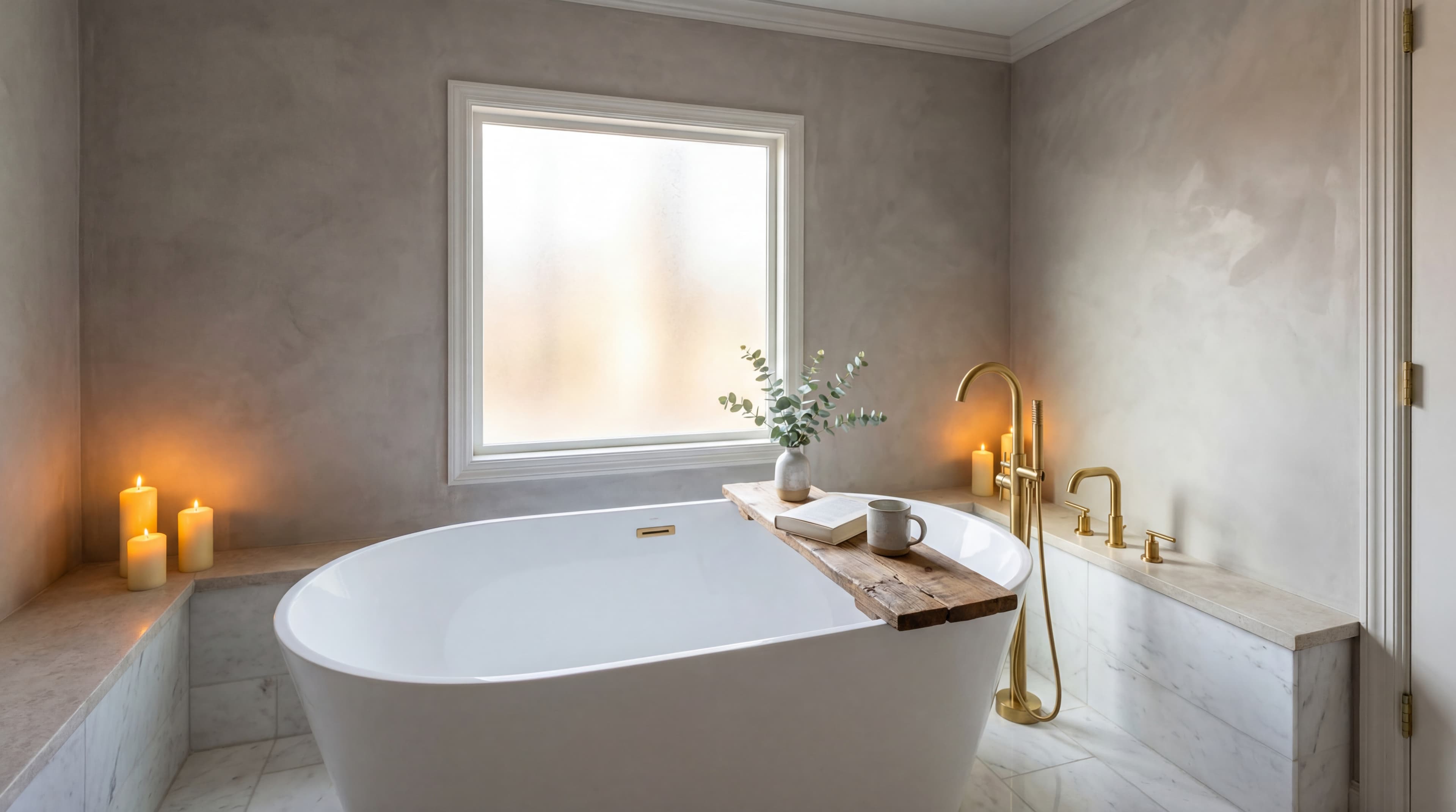 Limewash: Spa Bathroom