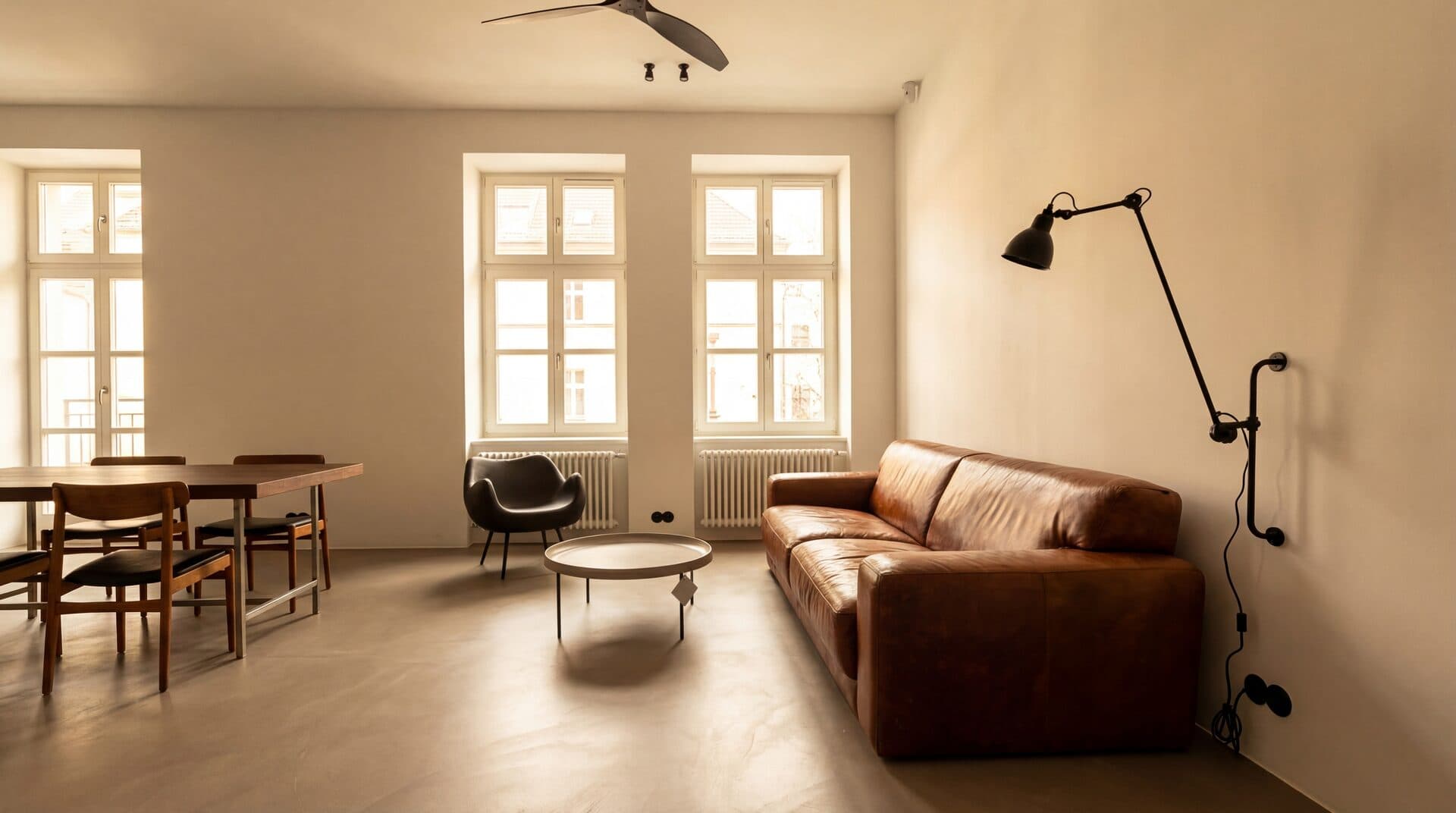 Loft Living — Open plan with microcement throughout