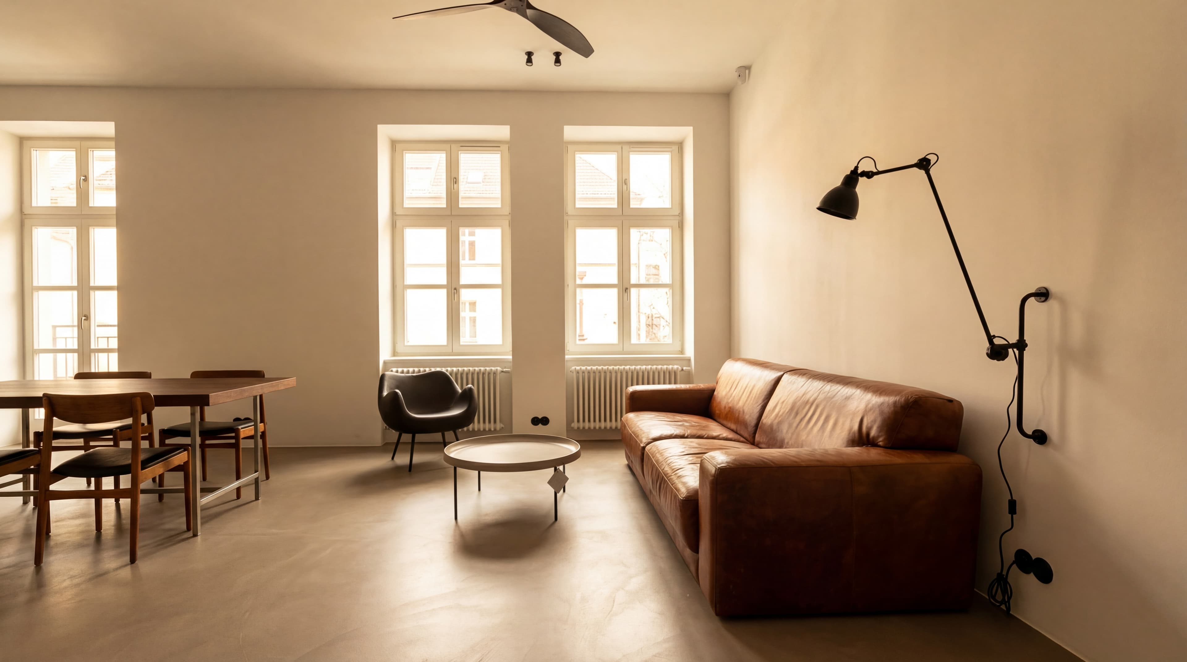 Loft Living — Open plan with microcement throughout