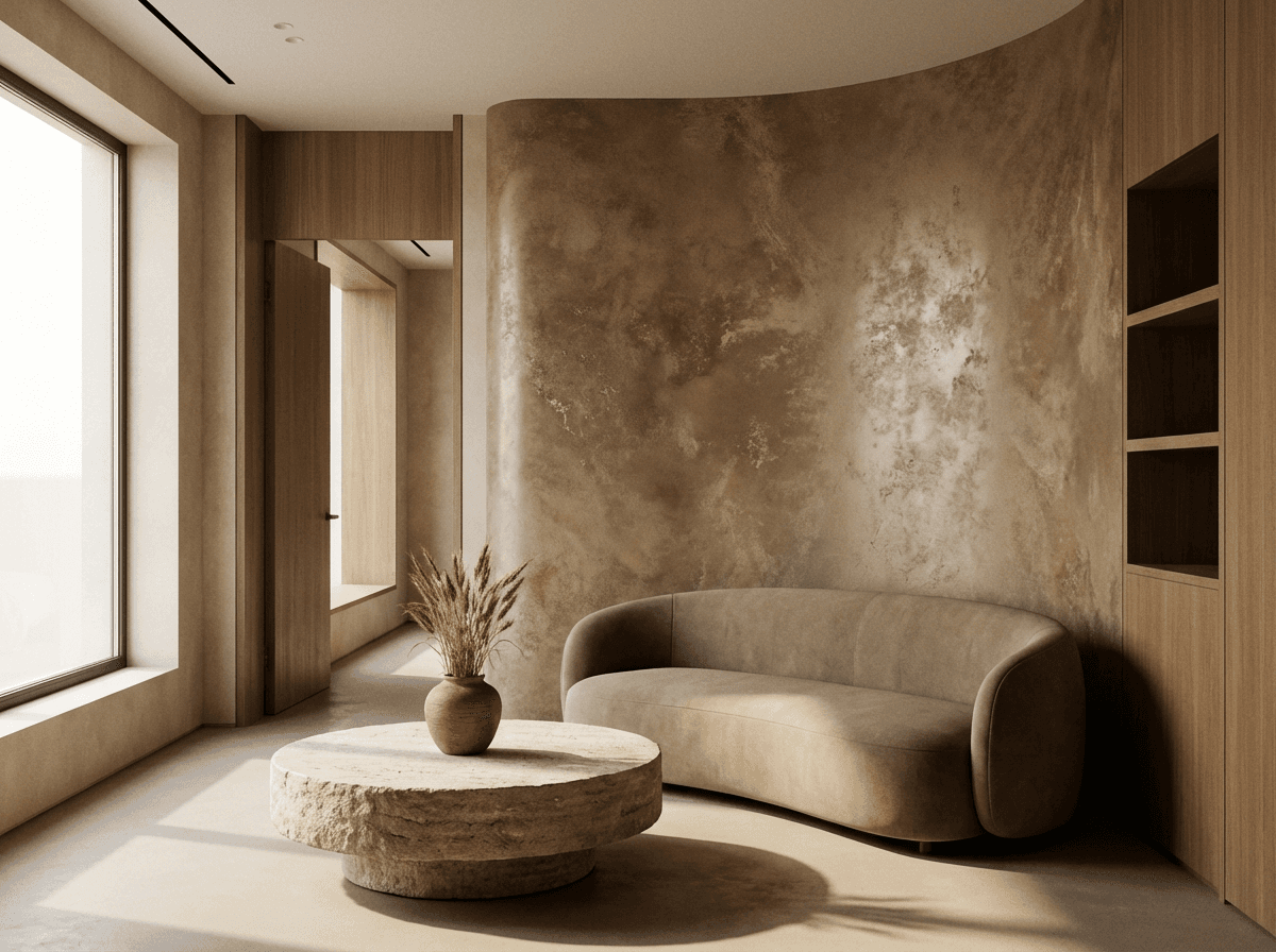 ATRIA decorative wall finish mosaic featuring textured surfaces
