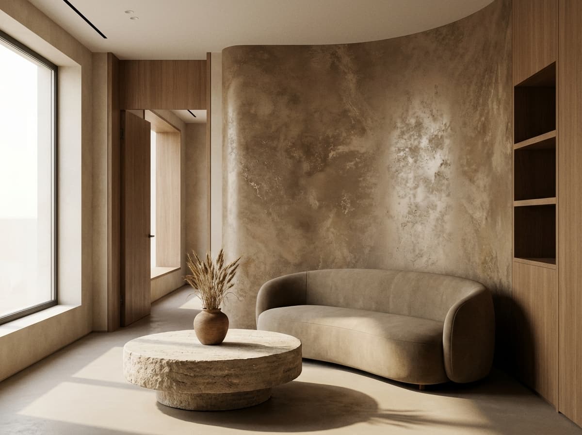 ATRIA decorative wall finish mosaic featuring textured surfaces