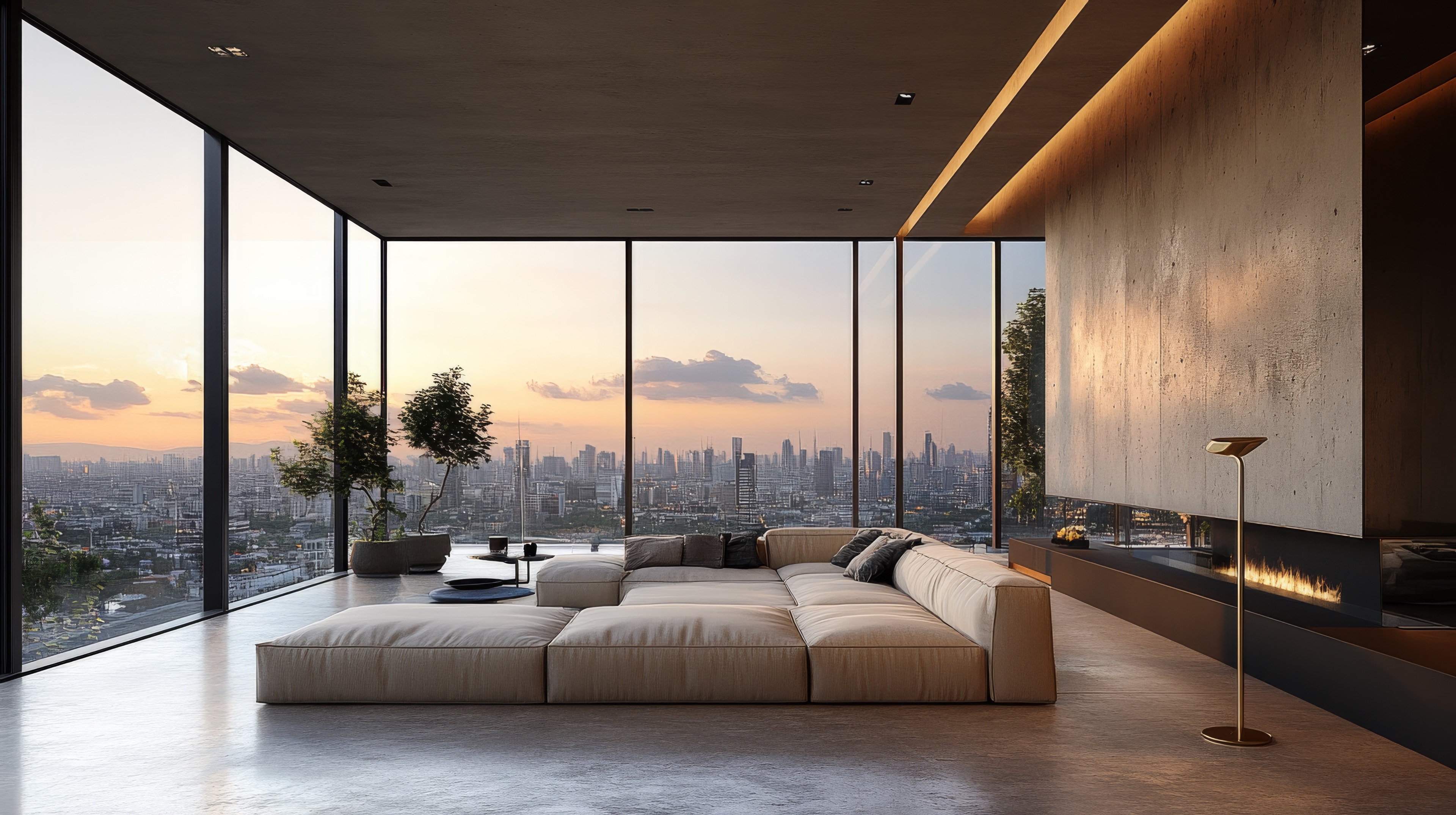 Luxury microcement installation in San Diego