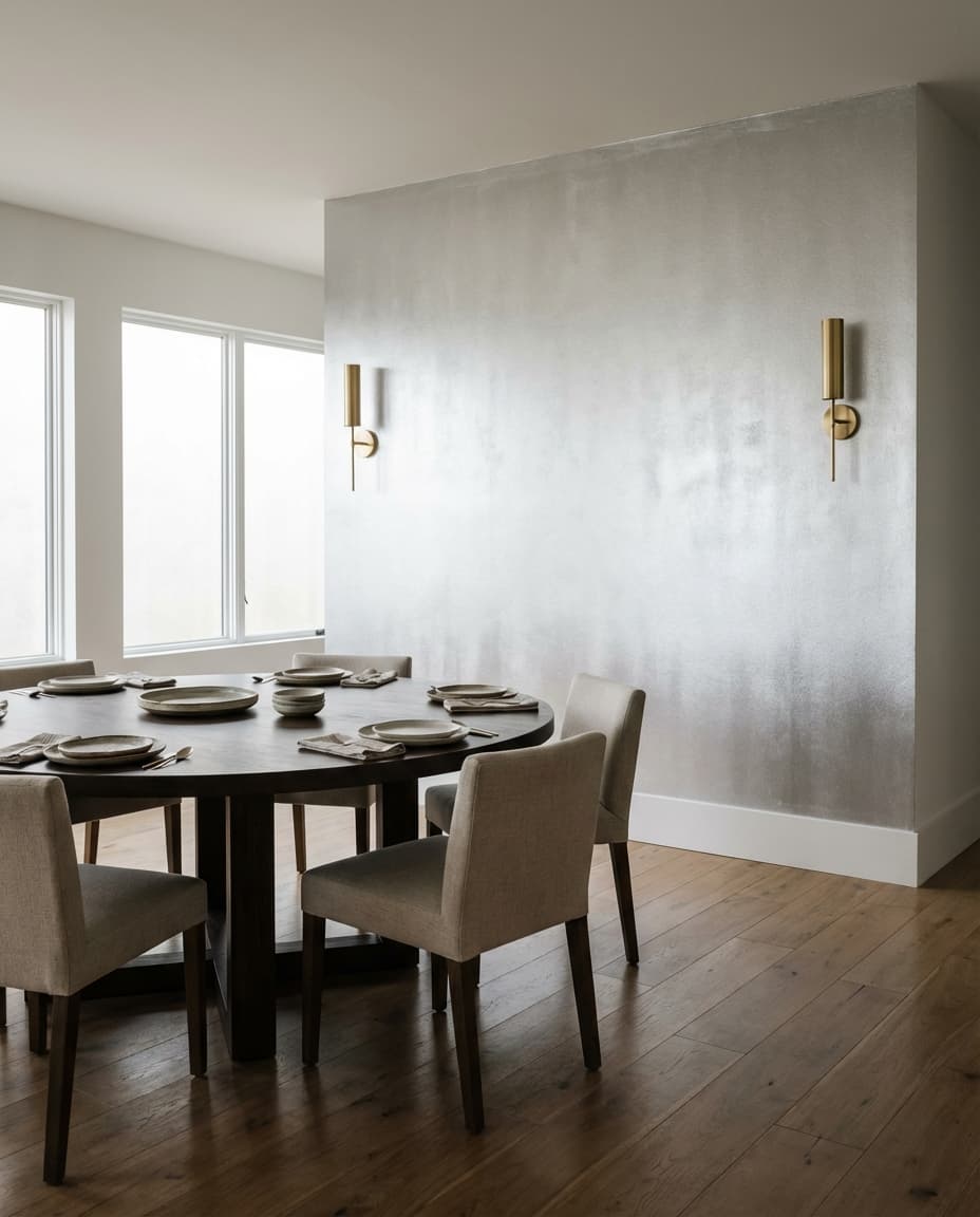 Gold Metallic Dining Room