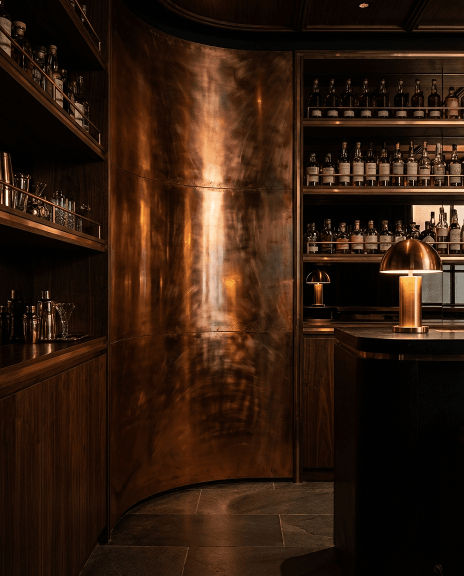 Copper Bar Counter