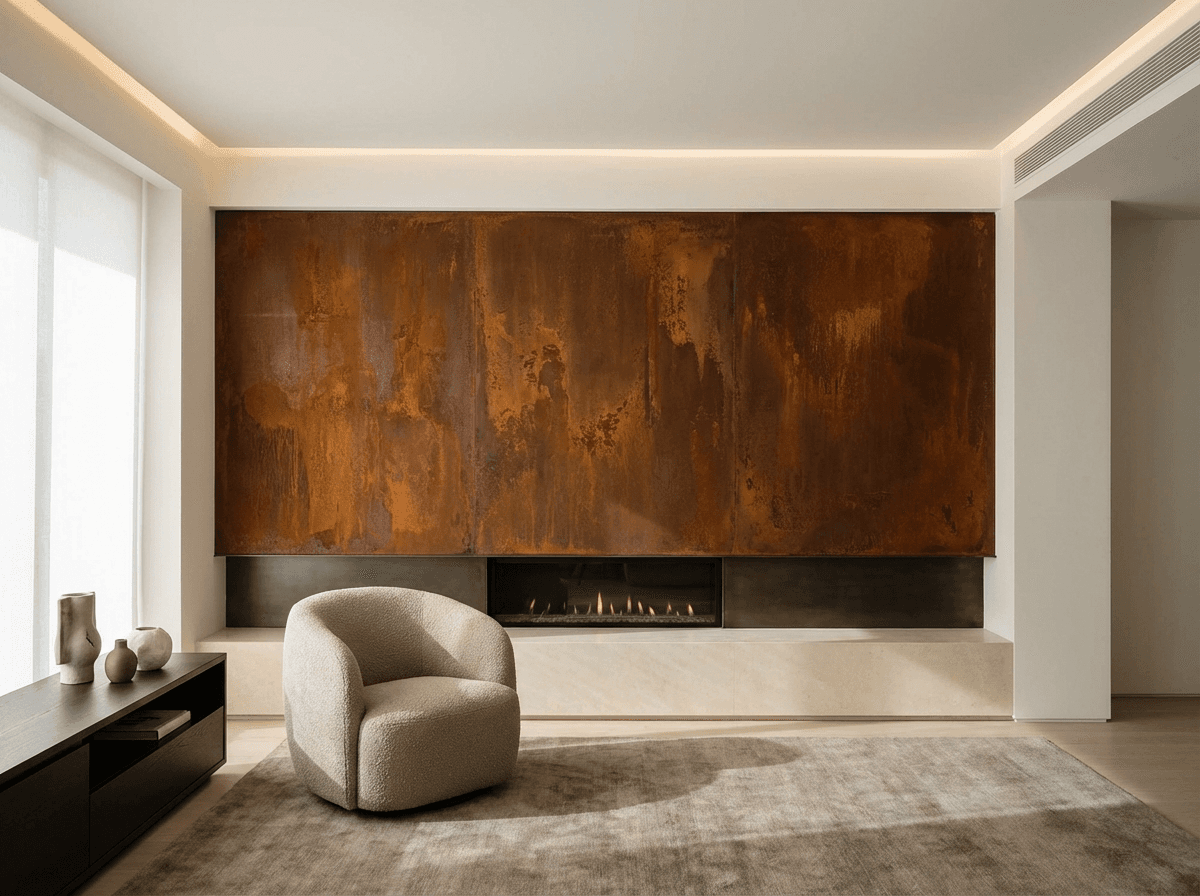 Corten Fireplace