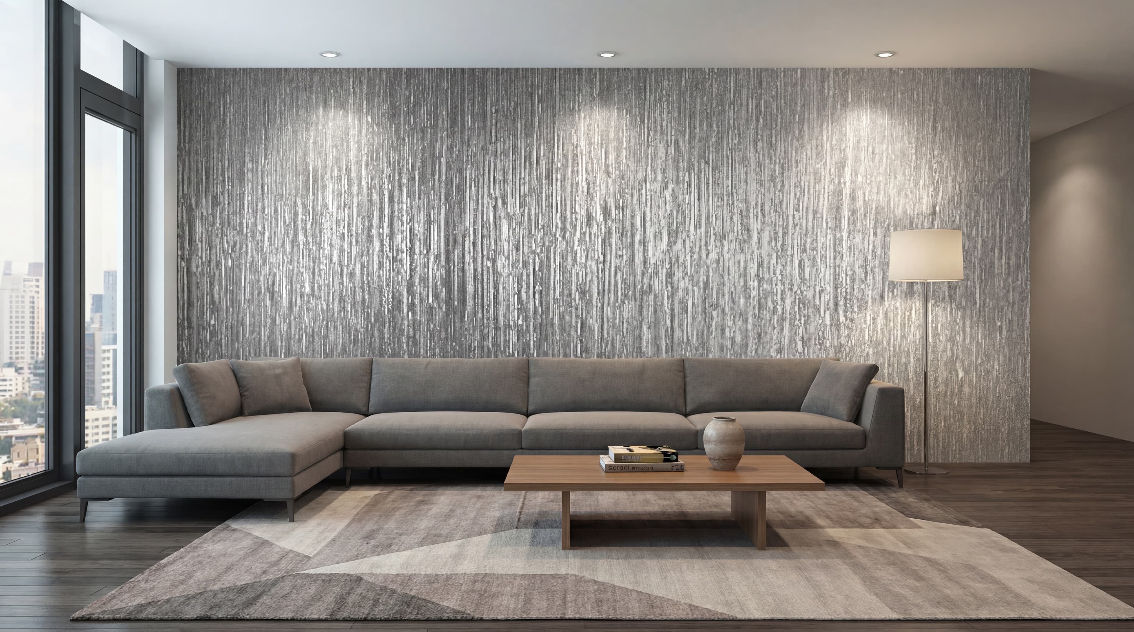 Grace Thermo Silver — Metallic Plaster Wall Finish