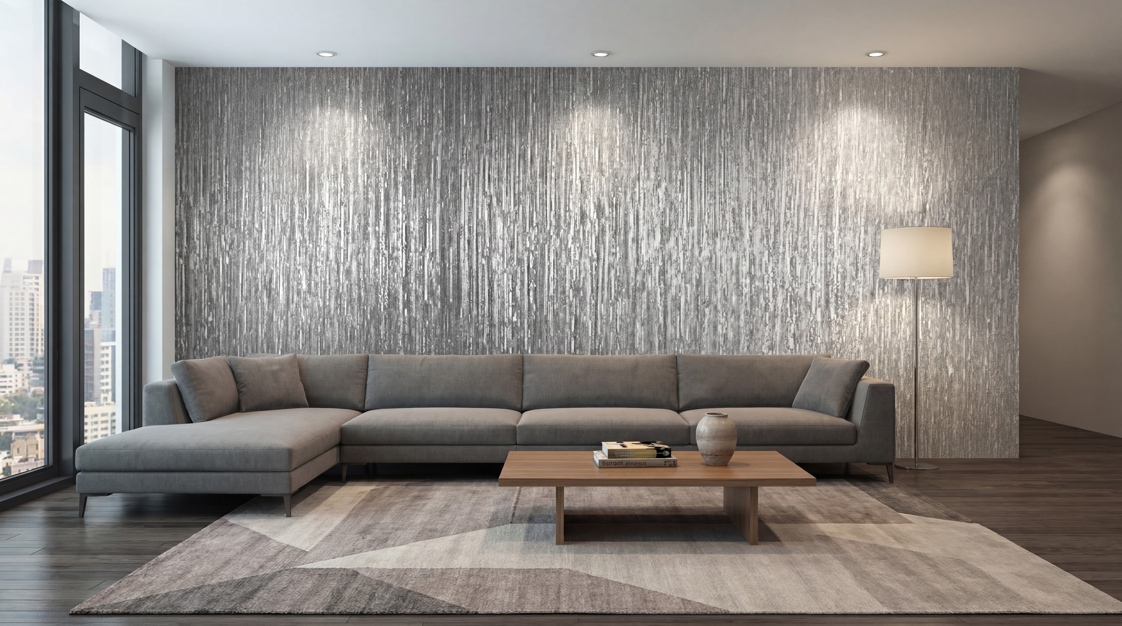 Grace Thermo Silver — Metallic Plaster Wall Finish