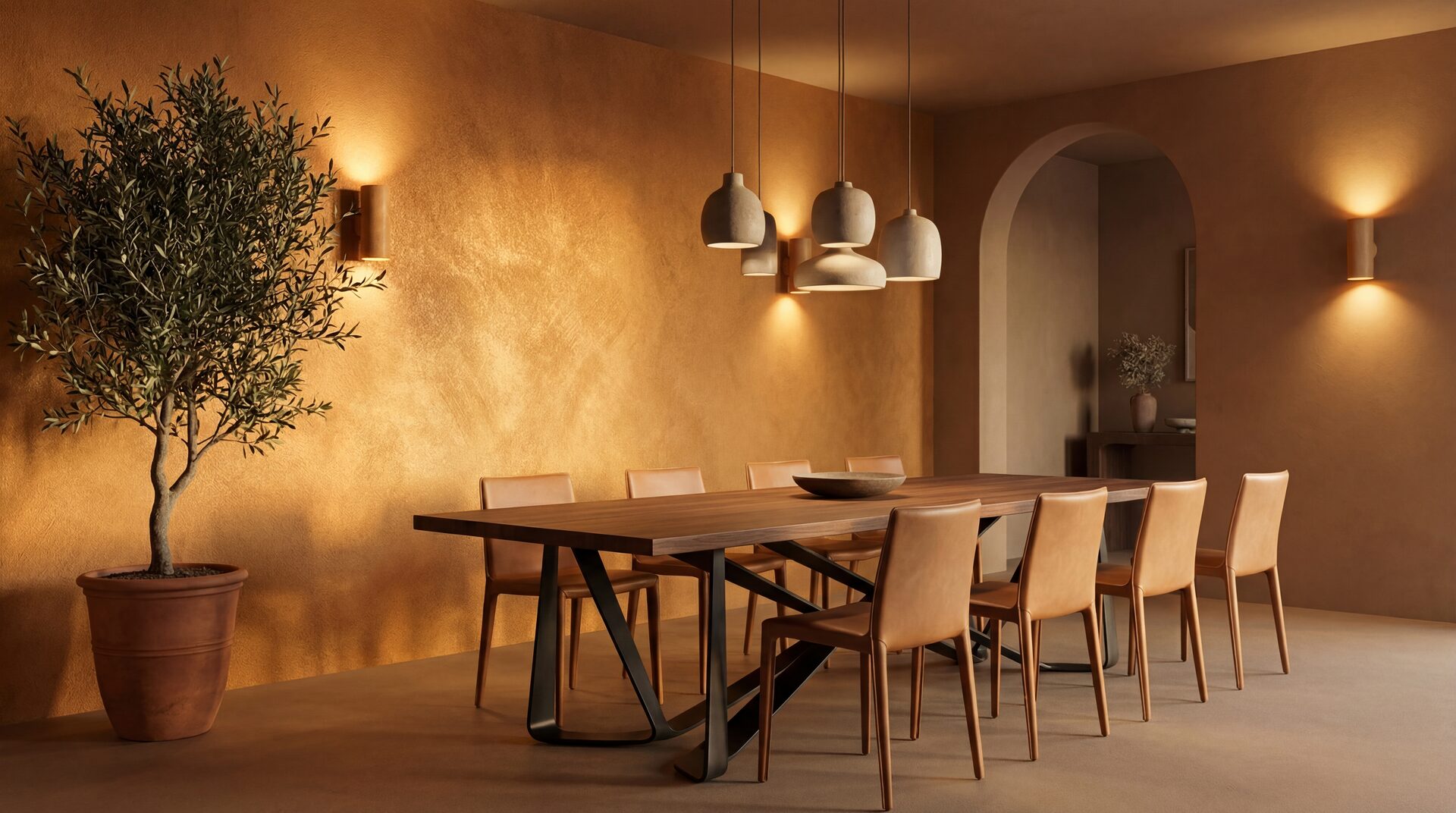 Sofia Thermo Gold — Sandblasted Decorative Wall Finish