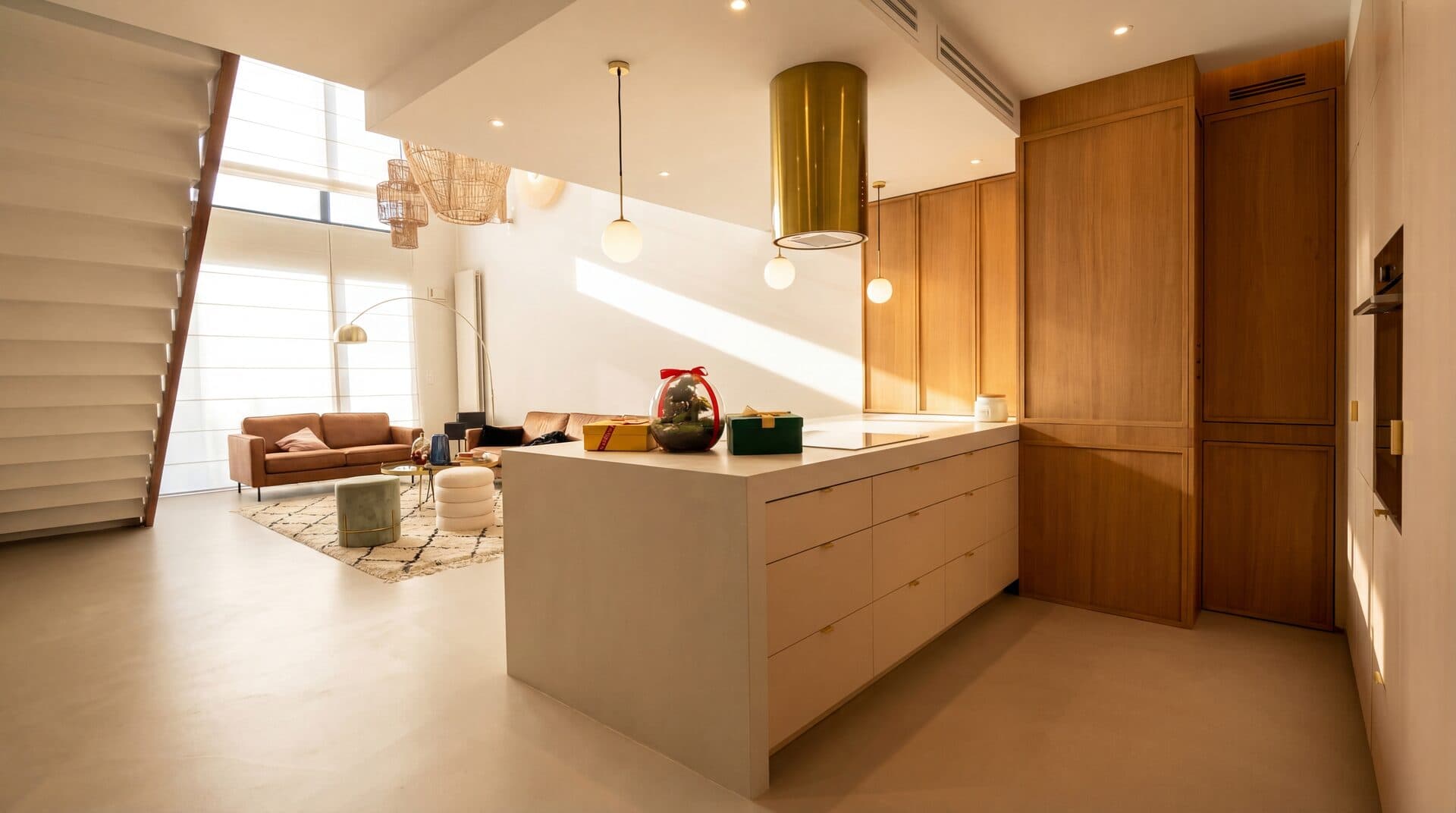 Gold Hood Kitchen