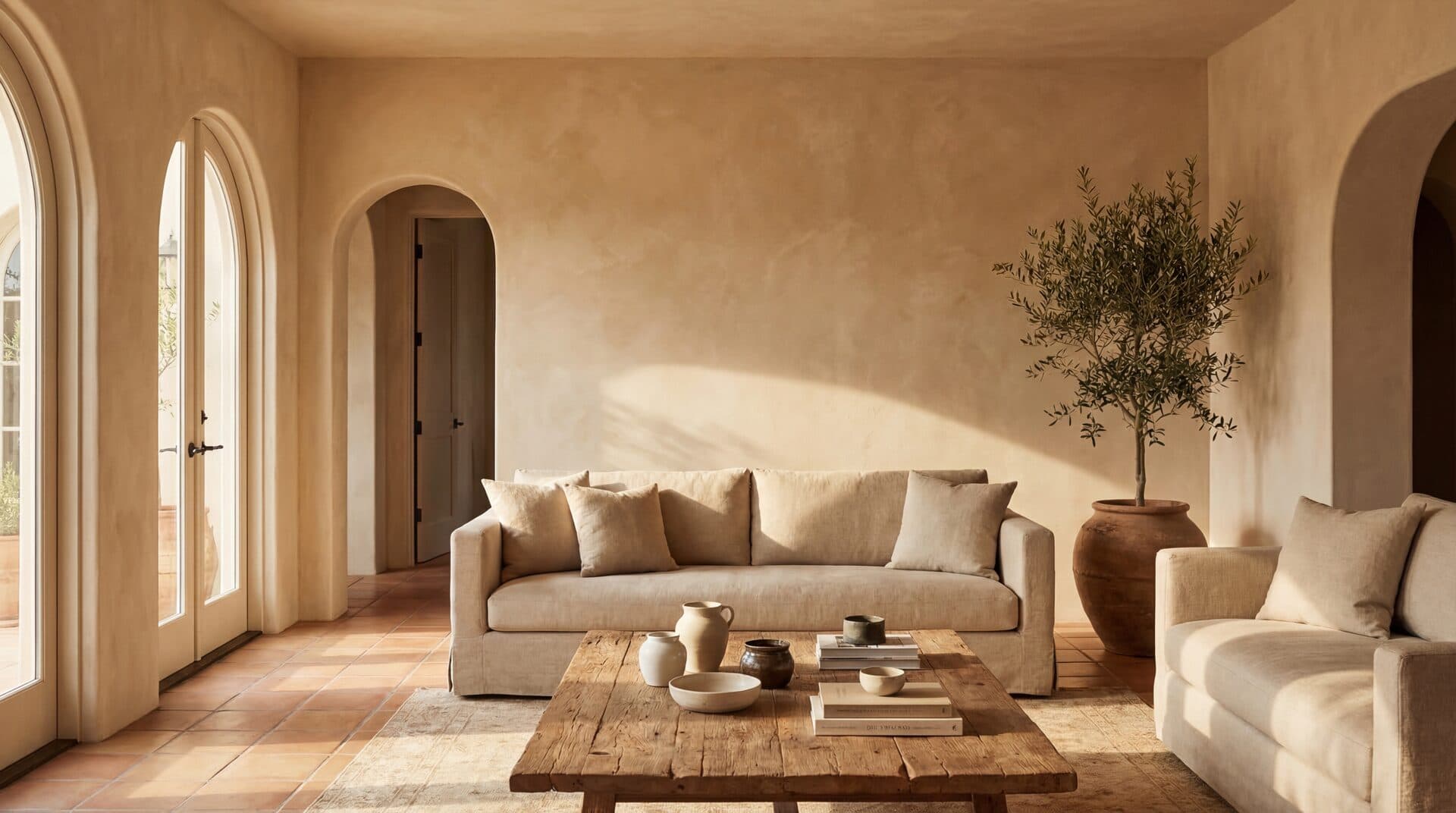 Limewash: Sabbia Living Room