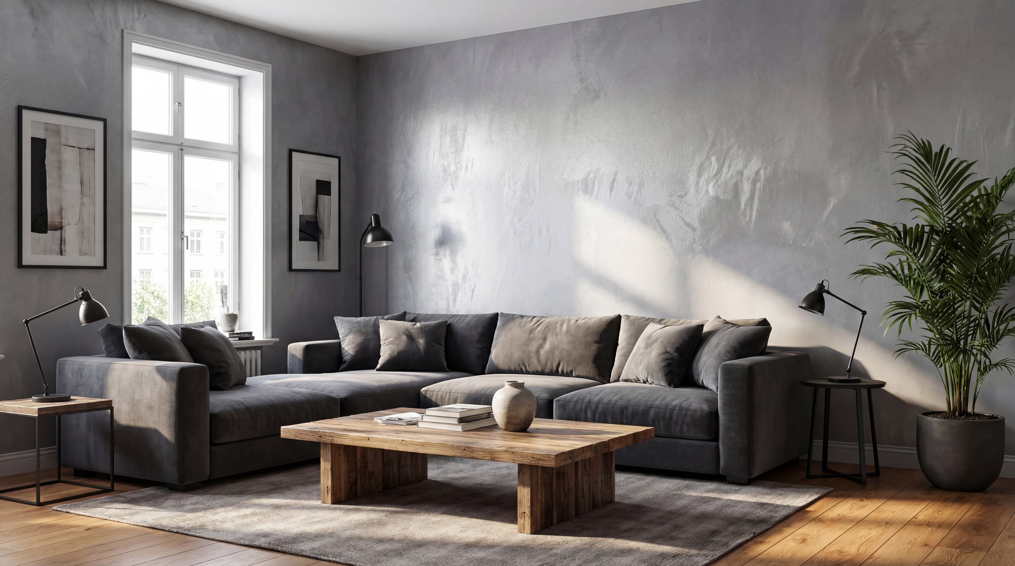 Monica Decorative Pearl — Silver finish in living room