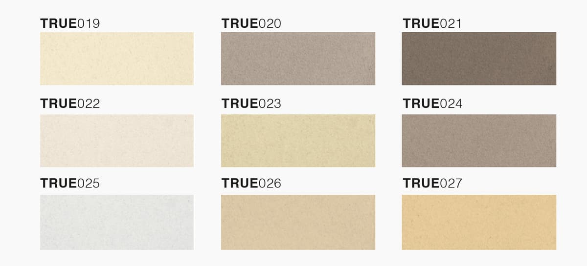 TrueColors TRUE019–TRUE027