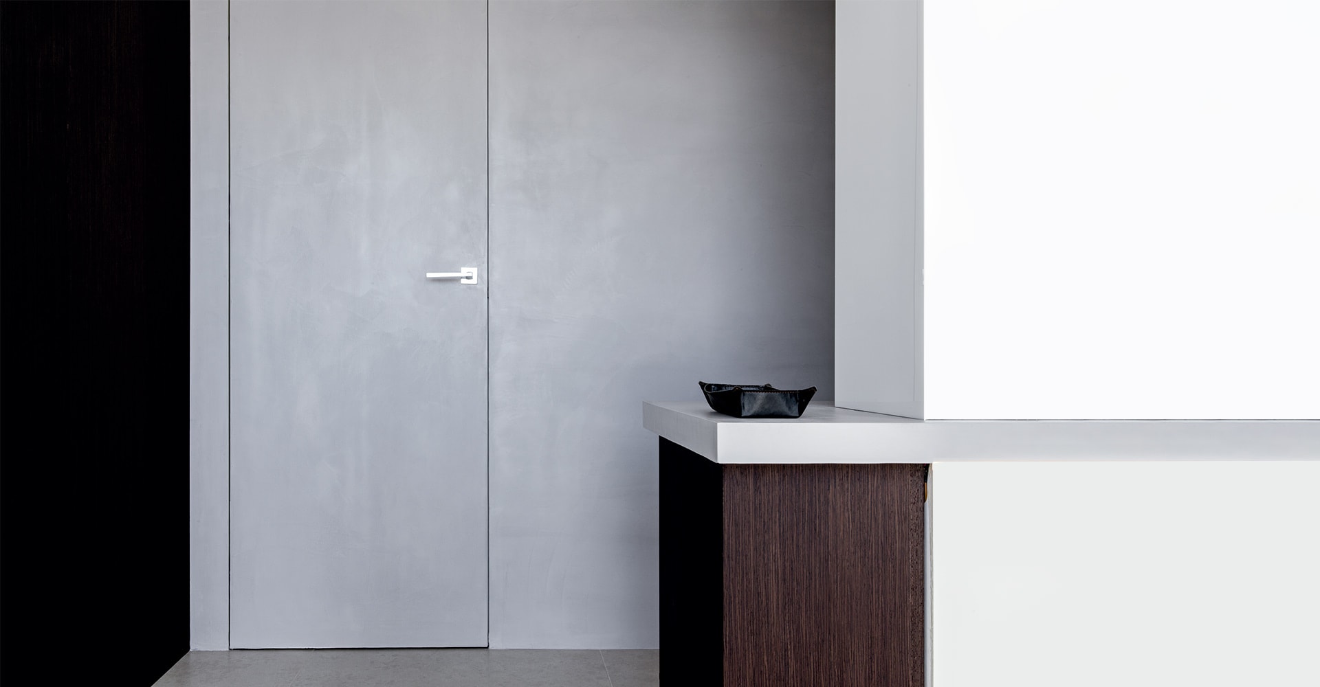 Nicole True Cement — Reception Wall
