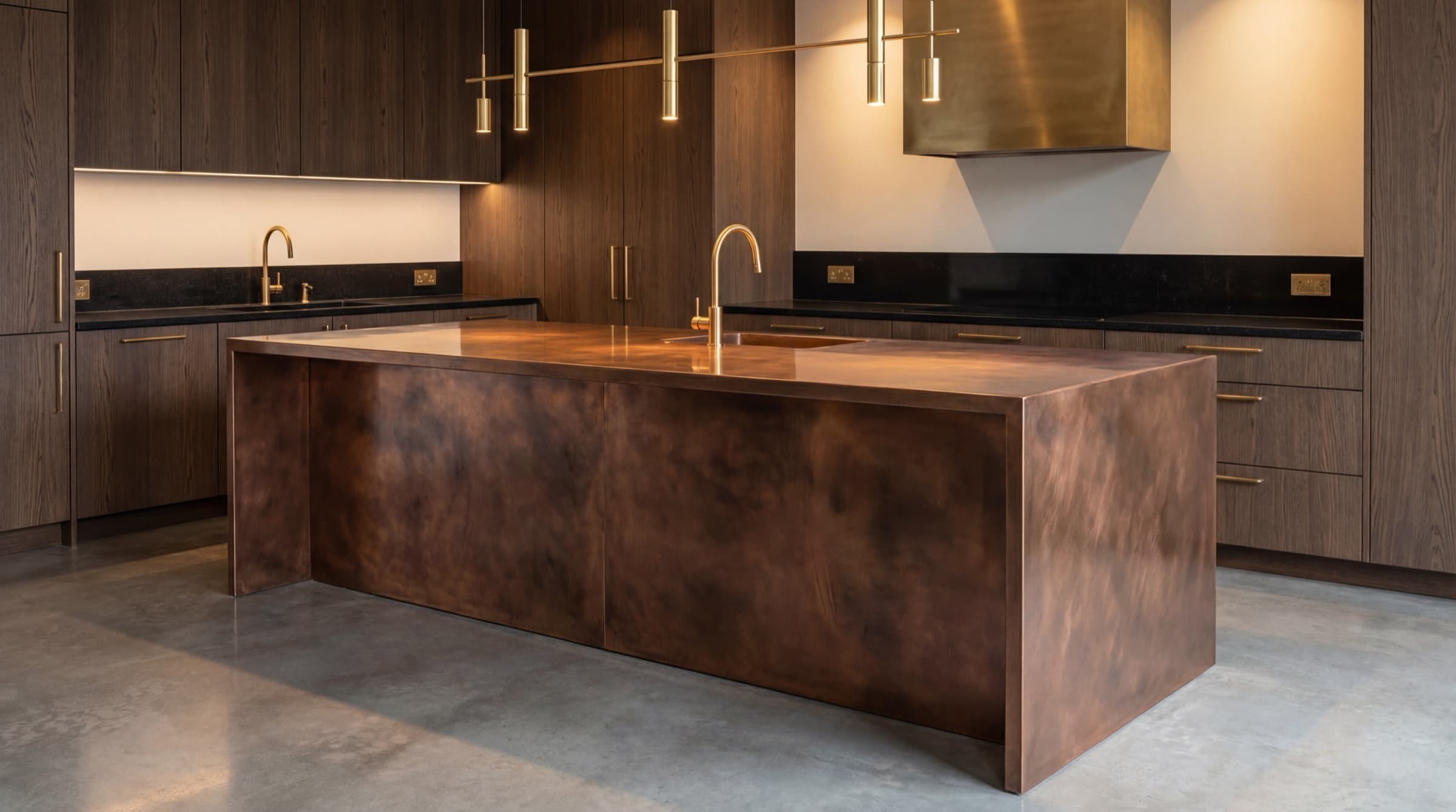 Metallicum Copper — Kitchen Island