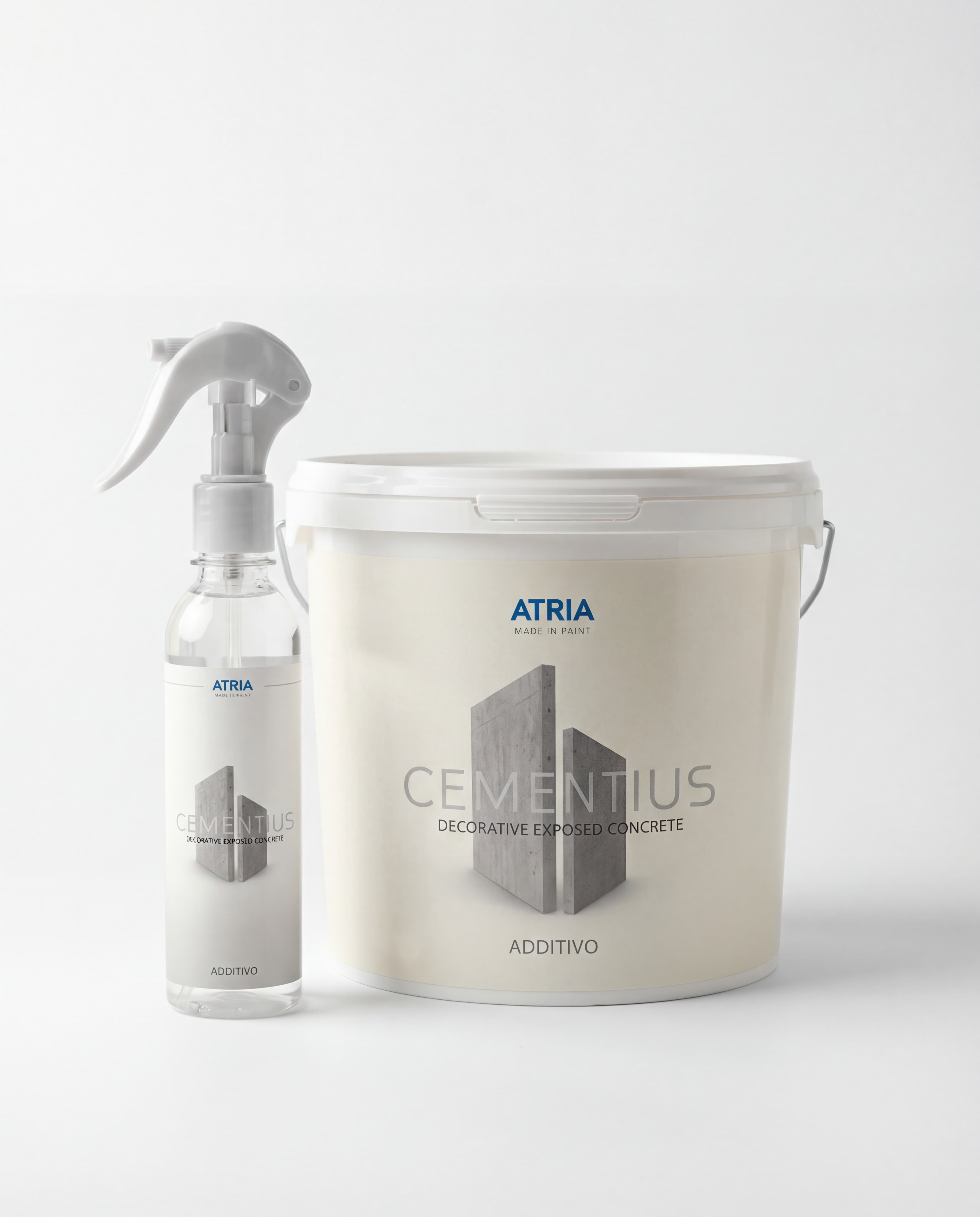 ATRIA PURO Cementius Pasta — Decorative microcement coating with exceptional durability.