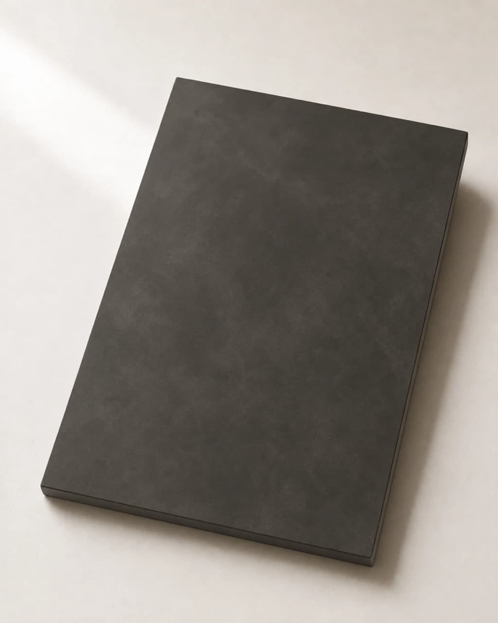 ATRIA Microcement sample board — Carbone (Charcoal)