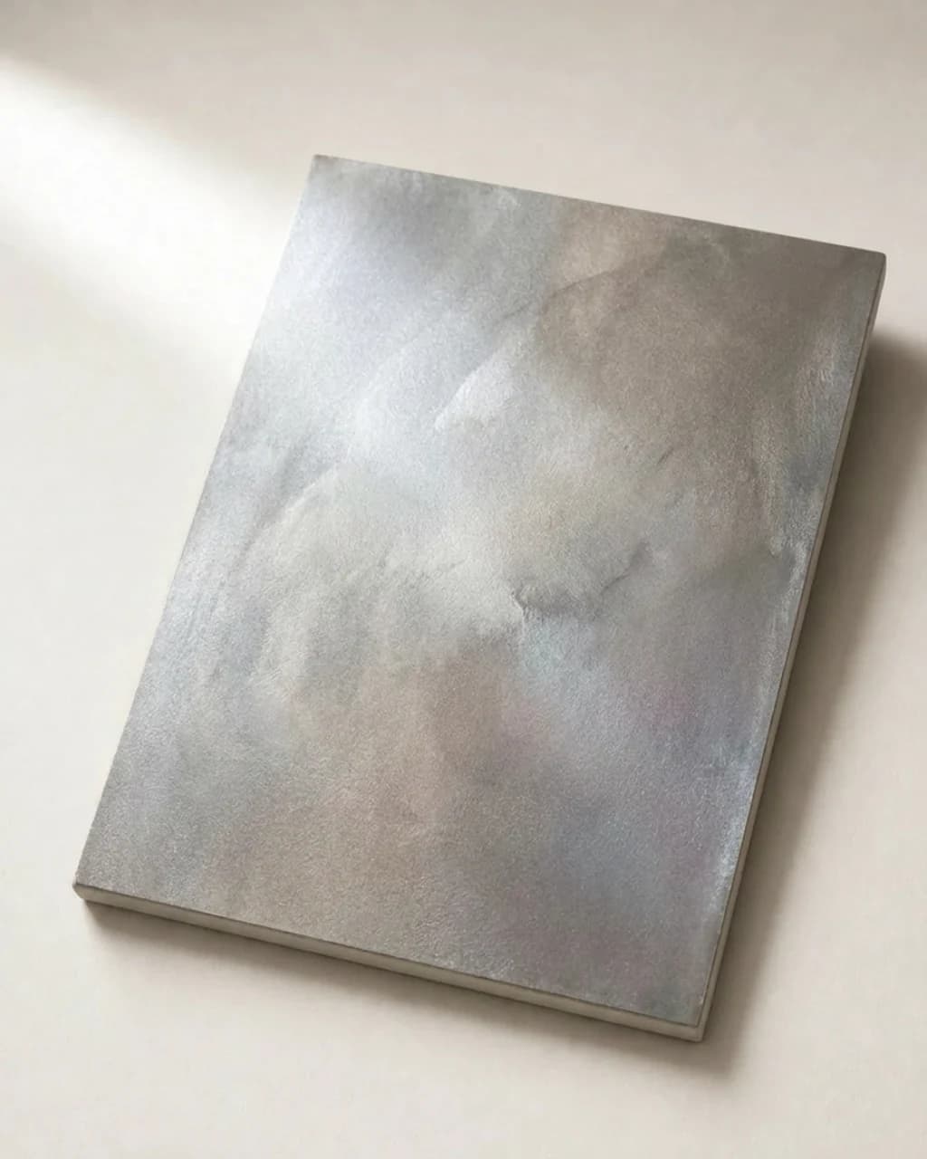 ATRIA Grace — Fluid Metal sample board — Thermo Silver (Fluid-metal thermo paint)