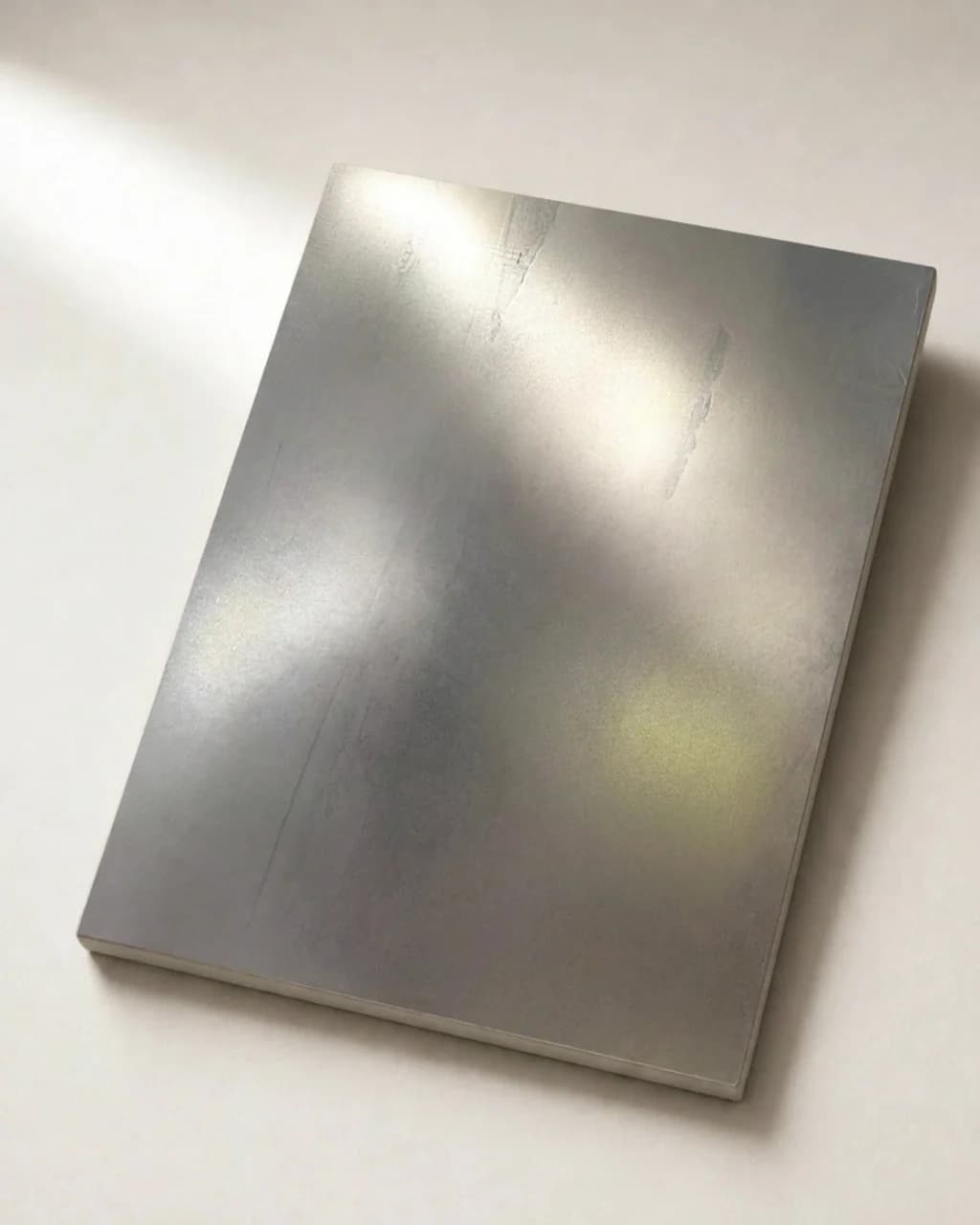 ATRIA Metallicum — Liquid Metal sample board — Steel (brushed liquid metal)