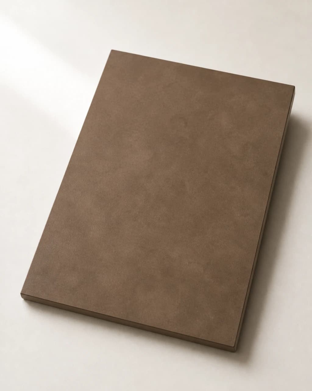 ATRIA Microcement sample board — Noce (Walnut)