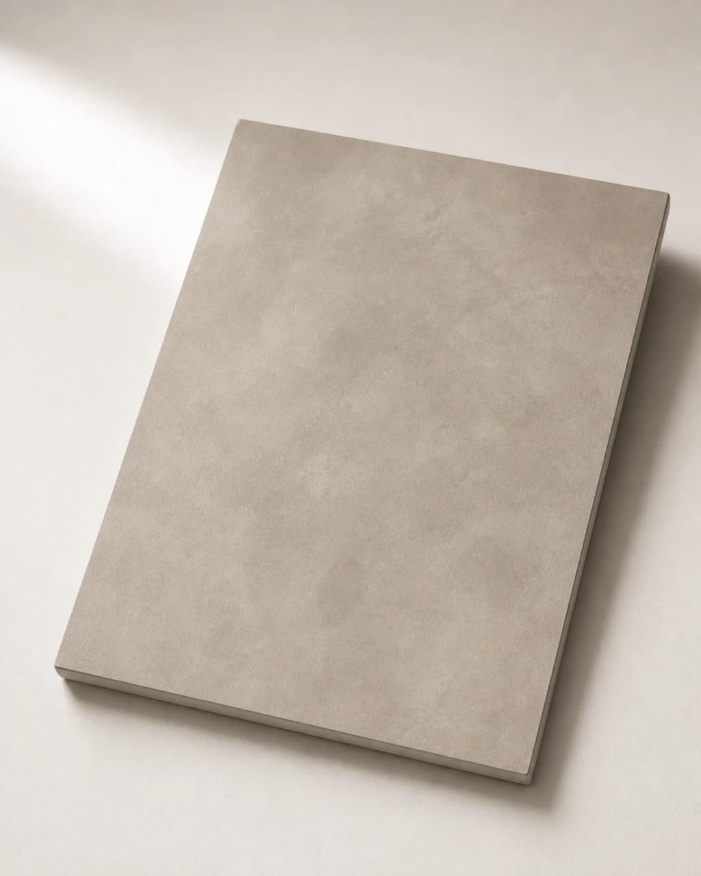 ATRIA Microcement sample board — Tortora (Dove Grey)