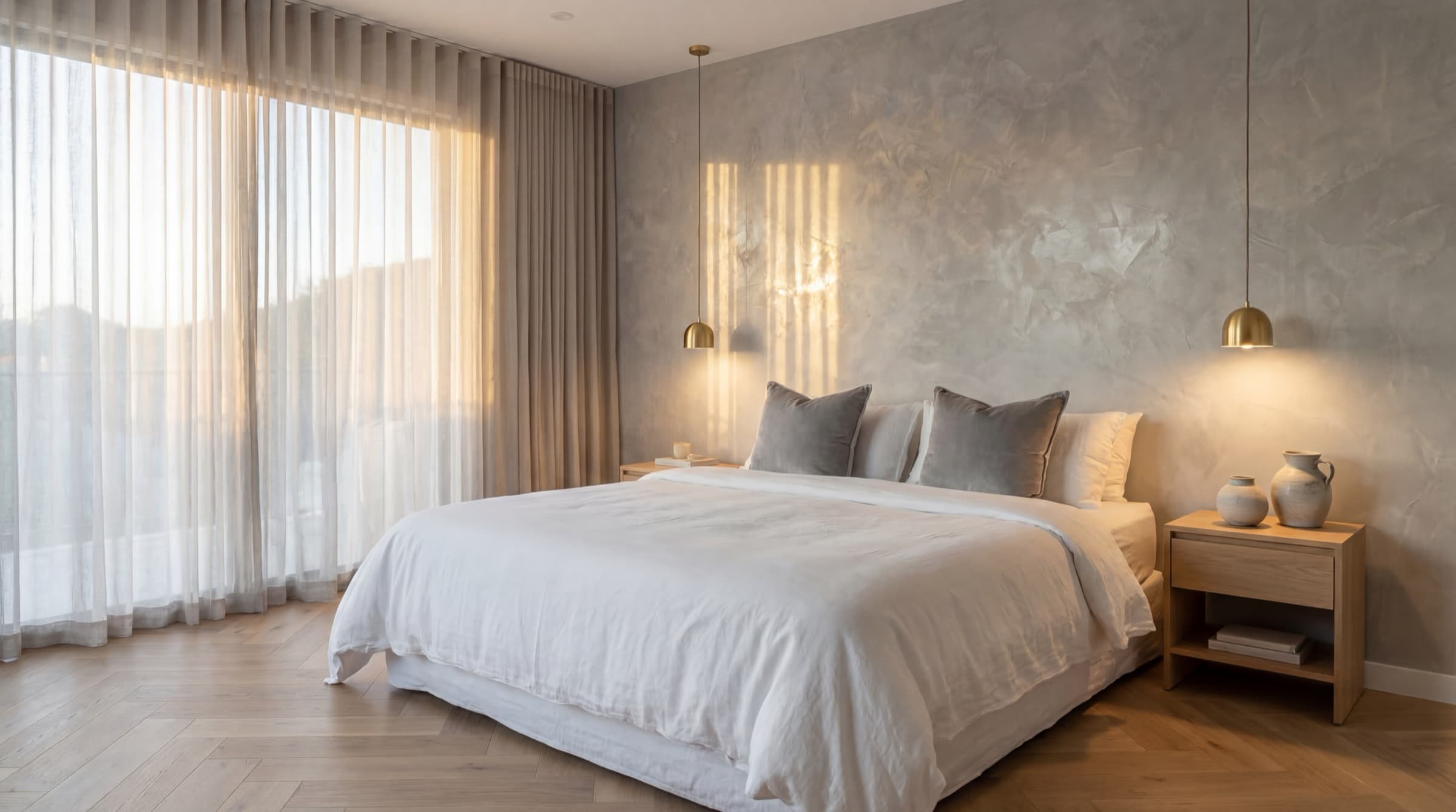 Stucco Veneziano — Master Bedroom