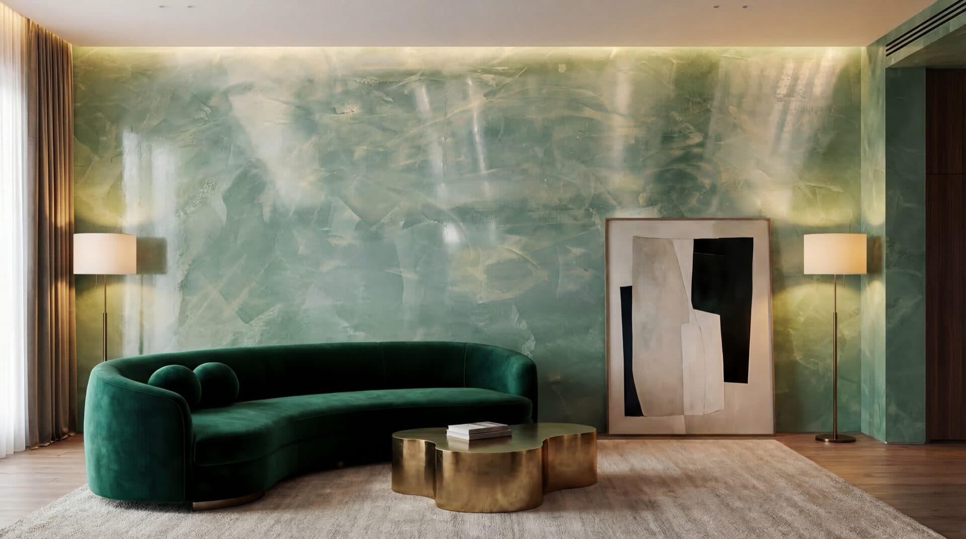 Stucco Veneziano — Living Room