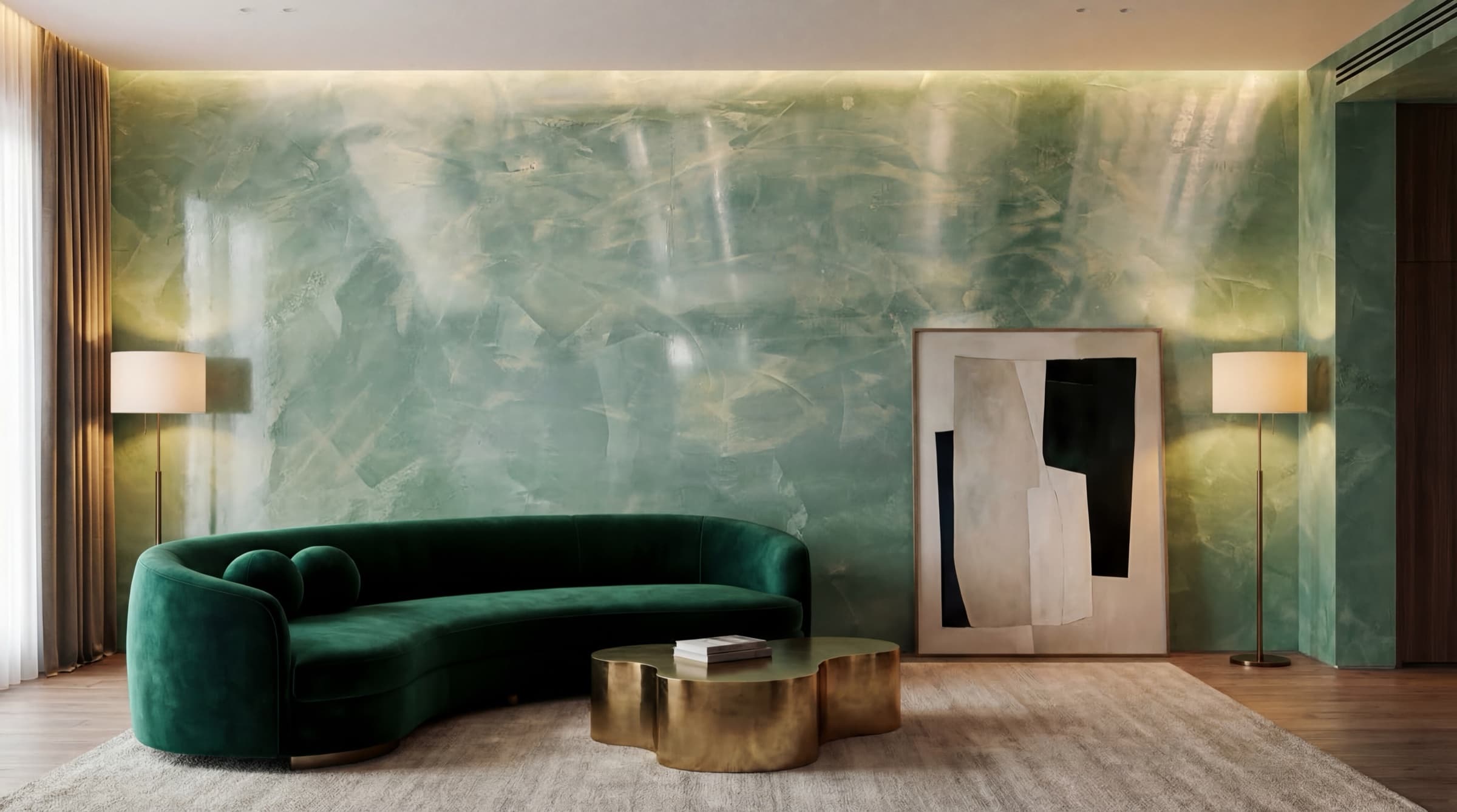 Stucco Veneziano — Living Room