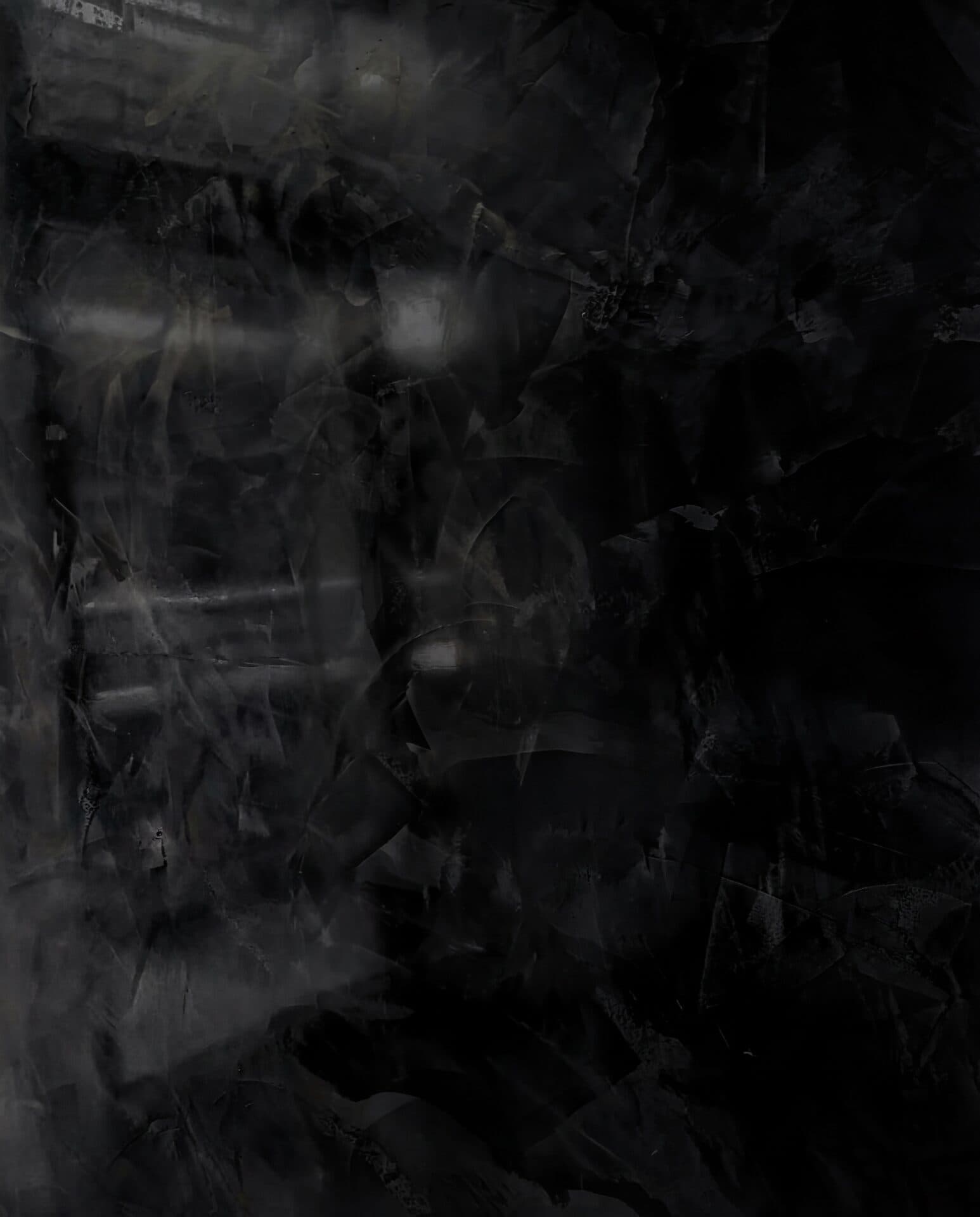 ATRIA Venetian Plaster sample board — Nero (Deep jet black)