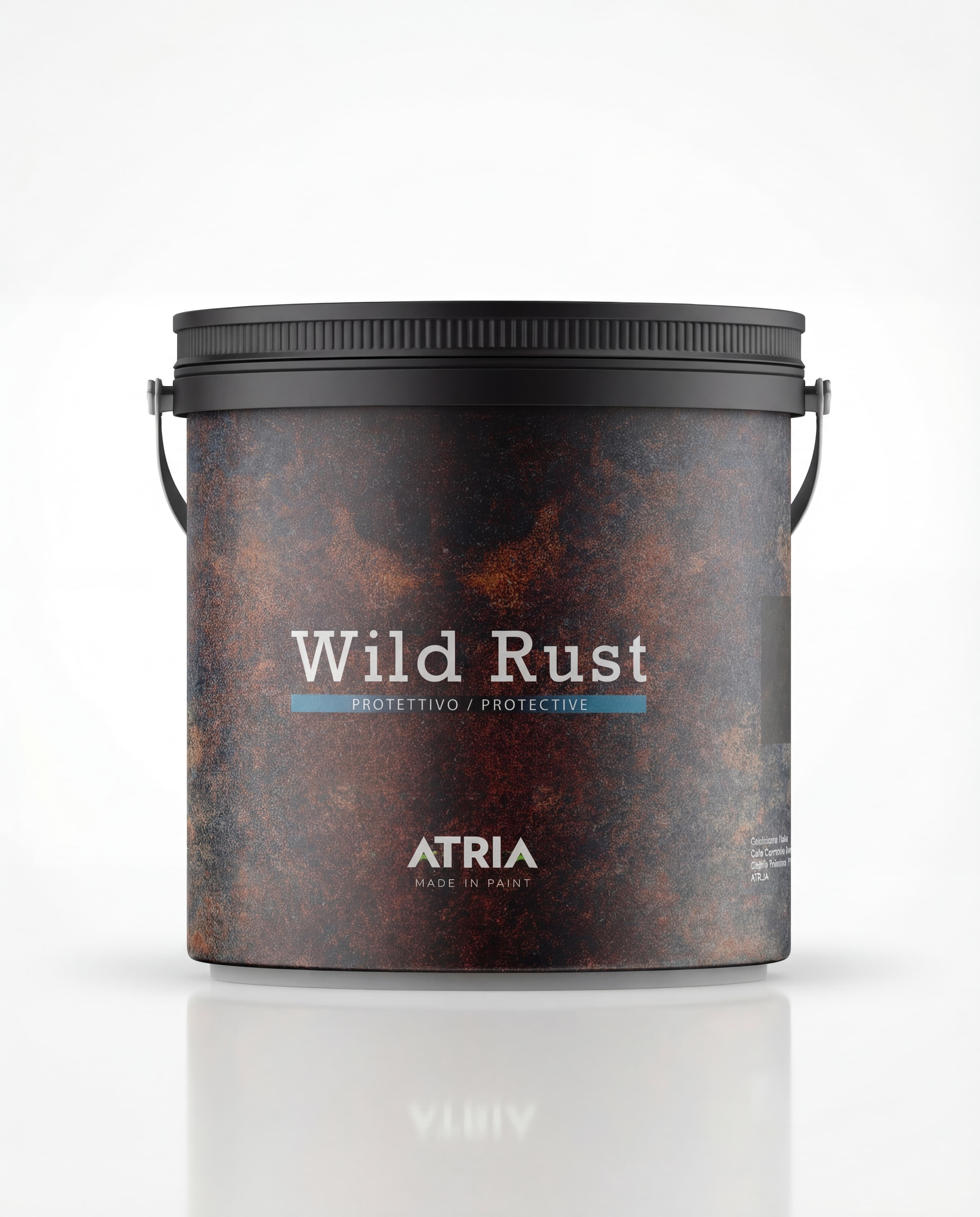 ATRIA METALLICUM Wild Rust Protettivo — High-performance transparent water-based polyurethane protec
